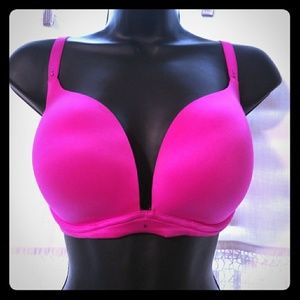 Victoria Secret Bio Fit Push Up Bra 36Dd Pink
